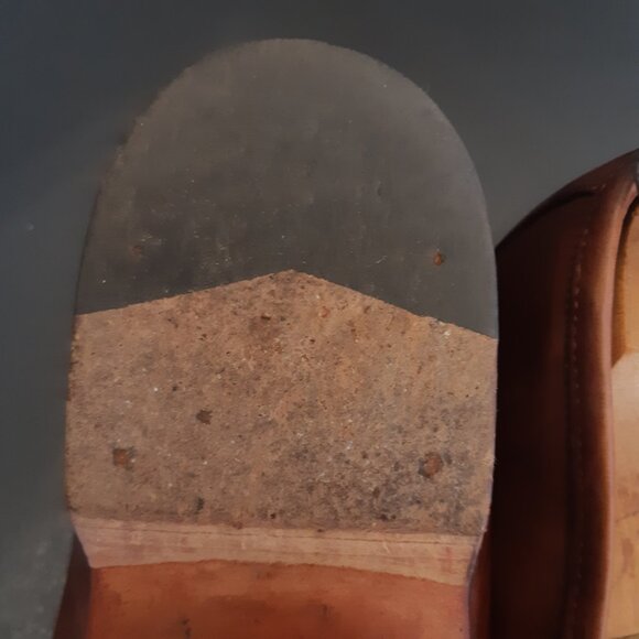 Johnston & Murphy SZ 9.5 Chestnut Brown Men's Tassel Loafers with Kilt Fringe - Picture 7 of 13